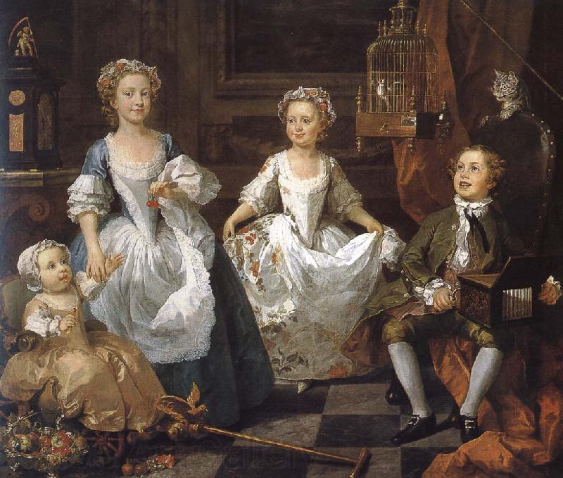 William Hogarth Graham s children France oil painting art